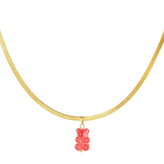 Gummy beer ketting rood