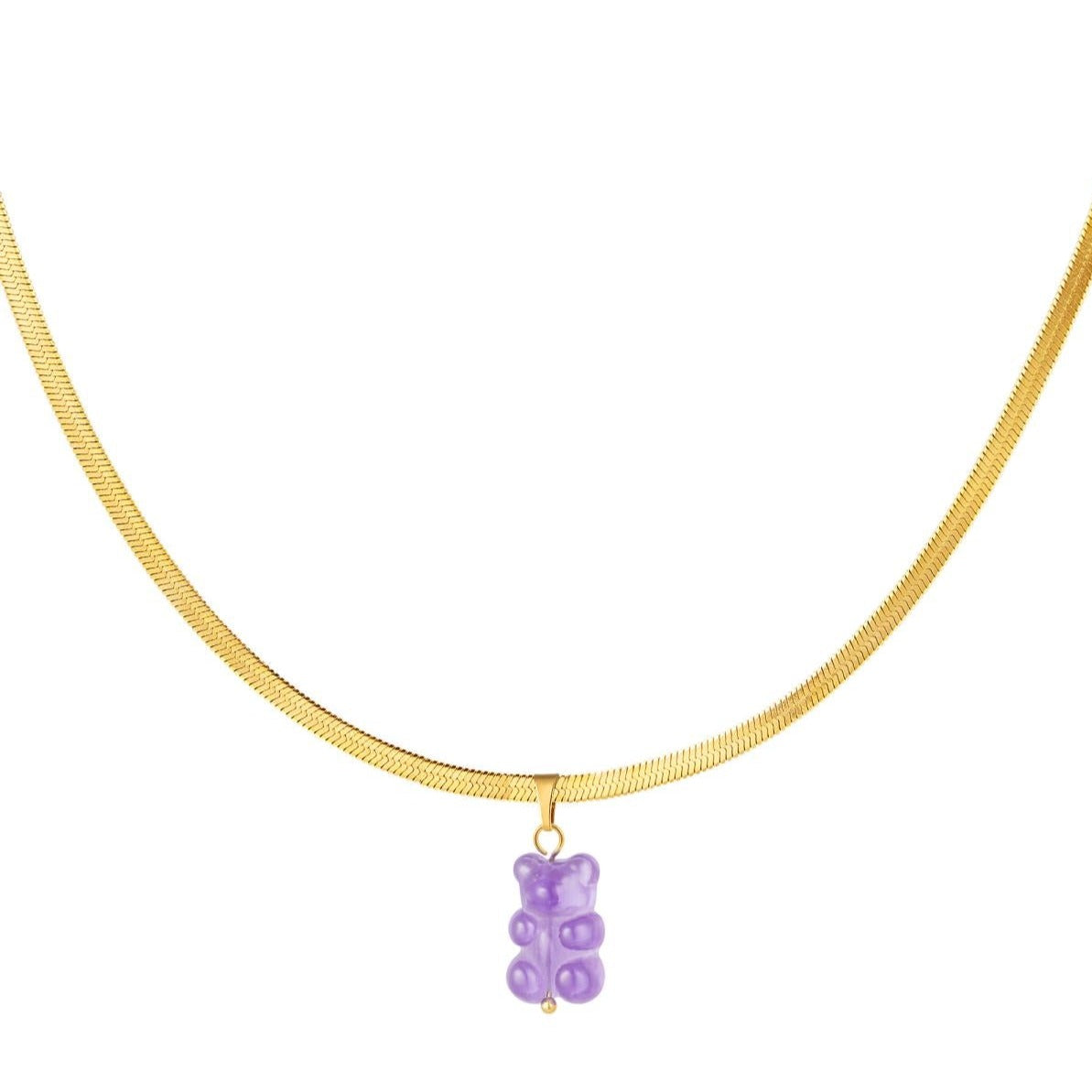 Gummy beer ketting paars