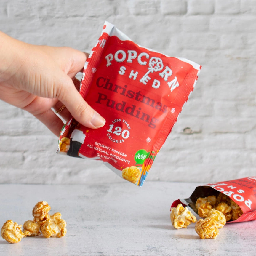 Christmas pudding popcorn