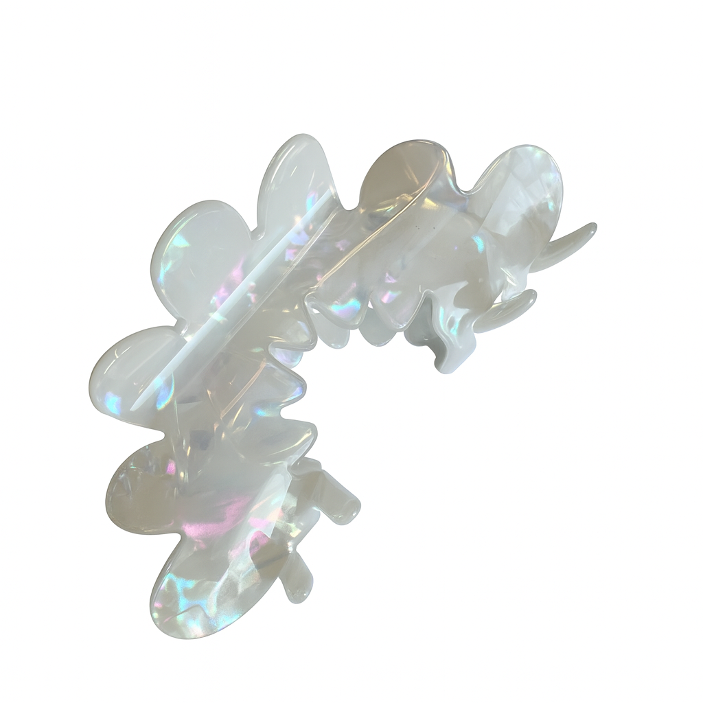 Butterfly haarclip wit