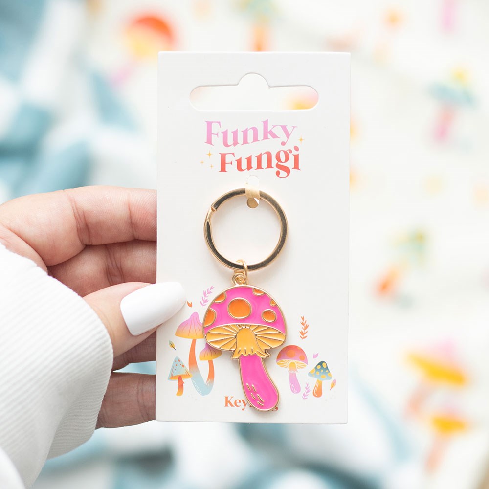 Funky fungi sleutelhanger