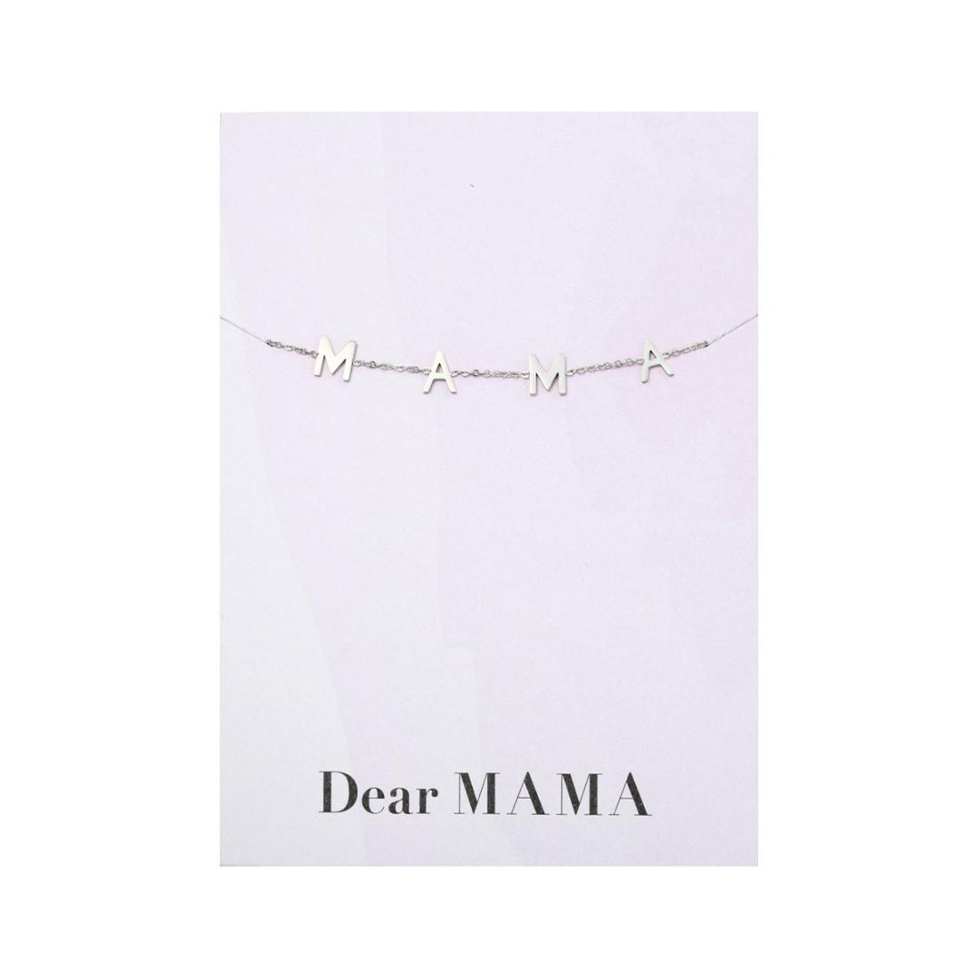 Mama armband zilver