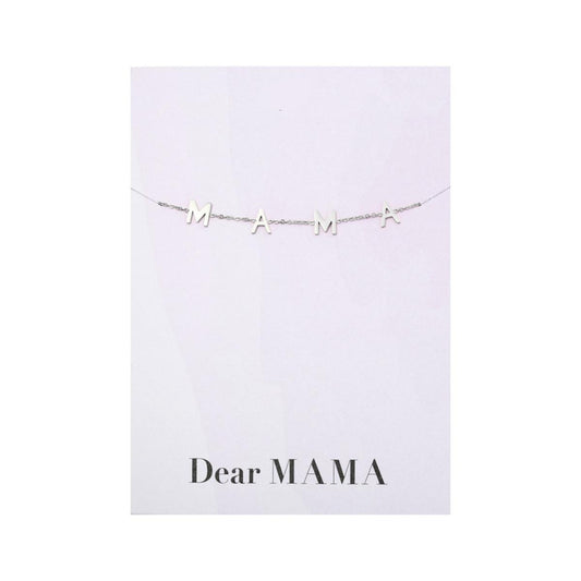 Mama armband zilver