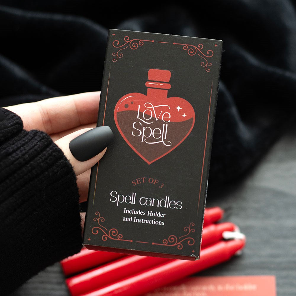Love spell kaarsen black edition