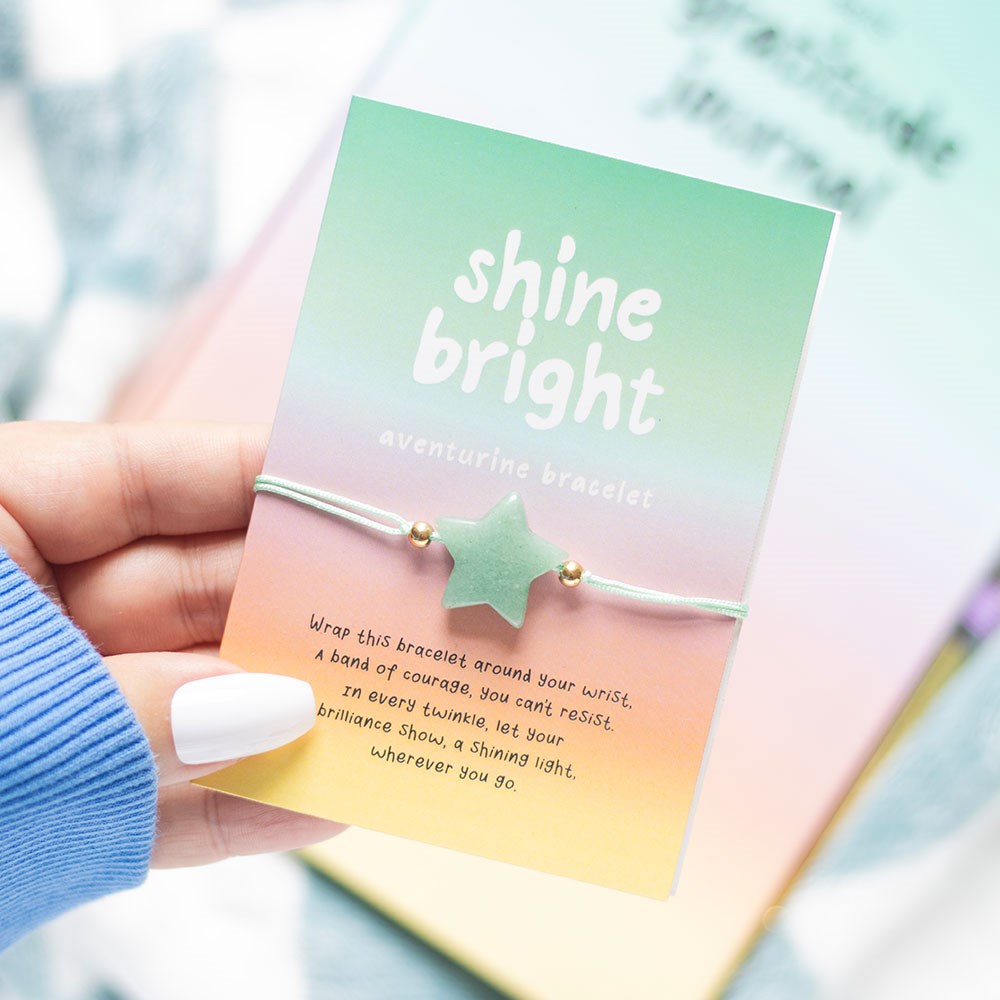 Shine bright aventurijn ster armband