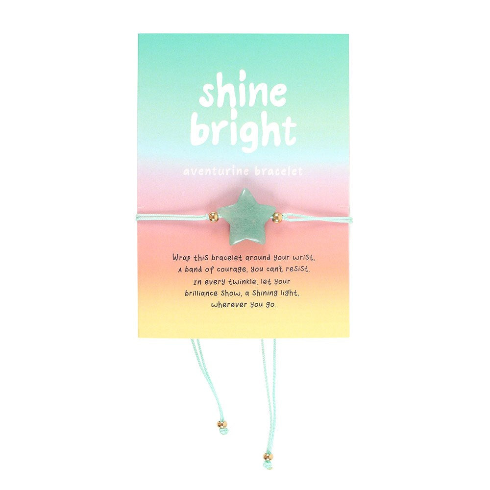 Shine bright aventurijn ster armband