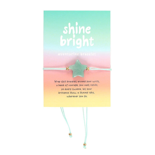 Shine bright aventurijn ster armband