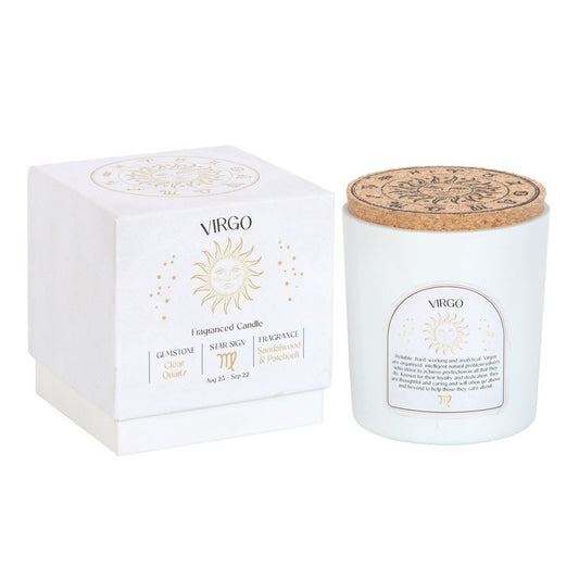 Maagd (Sandelhout & Patchouli) horoscoop kaars