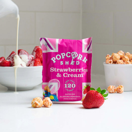 Strawberries and creme popcorn