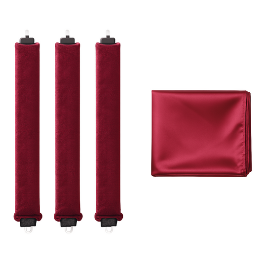 Blow-out heatless curls rood