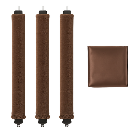 Blow-out heatless curls bruin