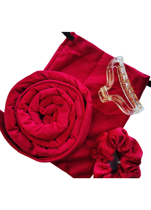Kroonvlecht heatless curls rood