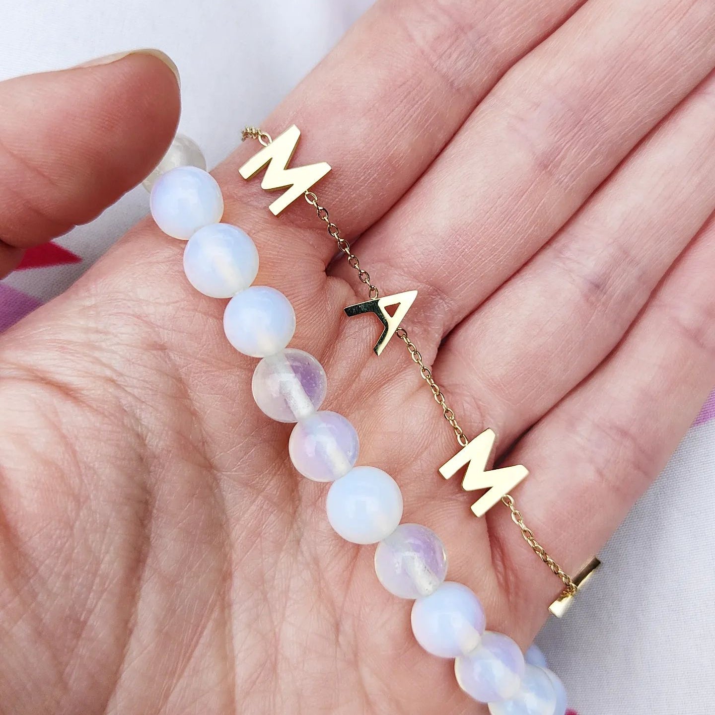 Mama armband goud