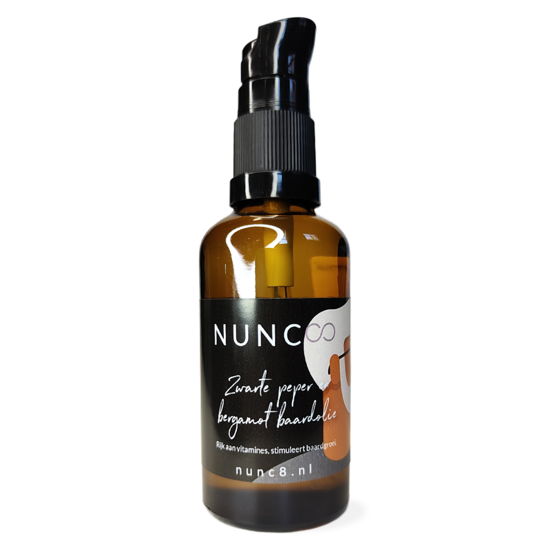 Zwarte peper en bergamot baard olie
