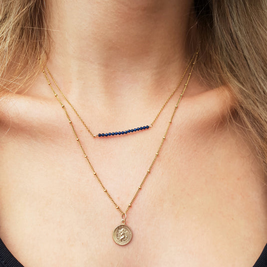 April birthstone ketting rozenkwarts