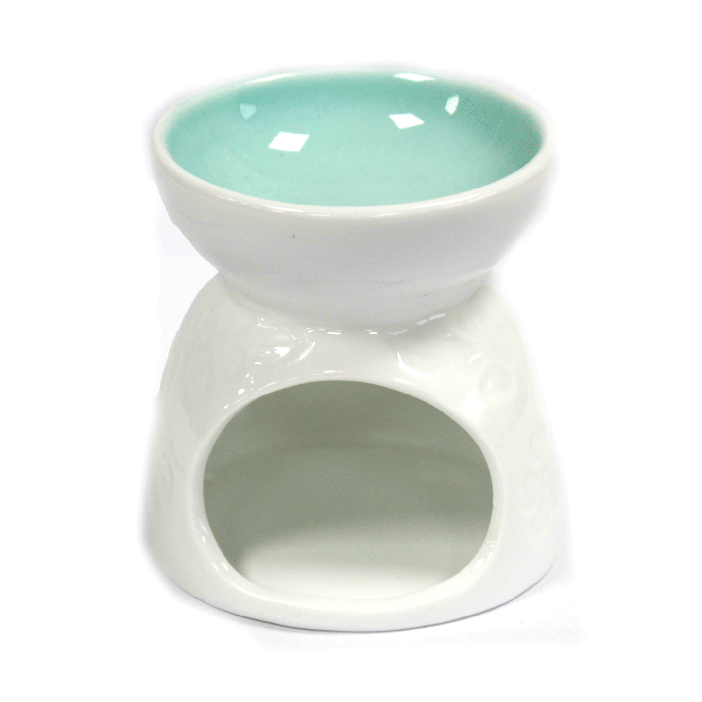 Floral teal brander