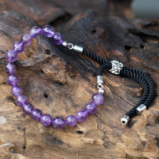 Amethist touw armband