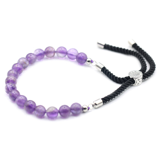 Amethist touw armband
