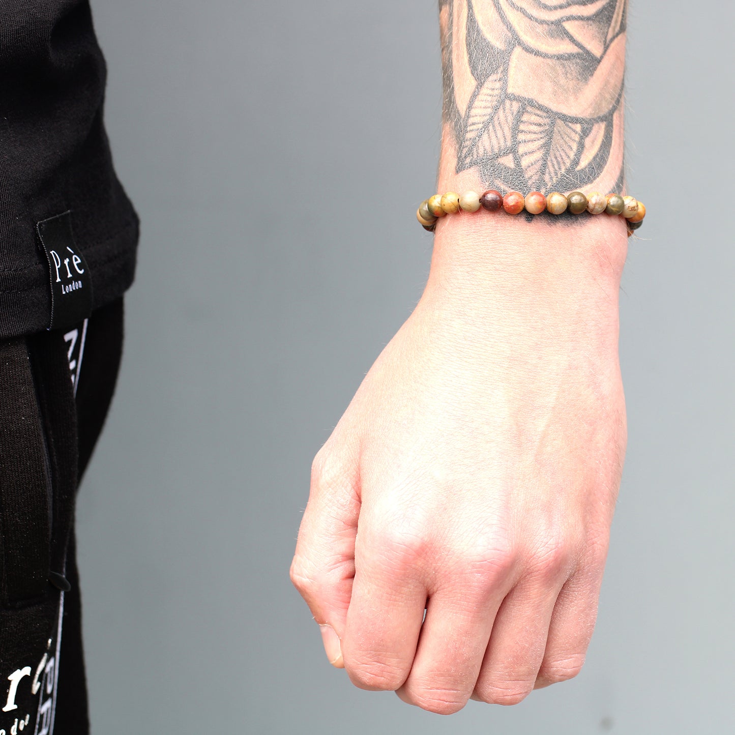 Tijgeroog touw armband