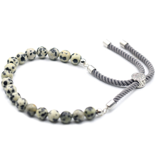 Dalmatiër jaspis touw armband
