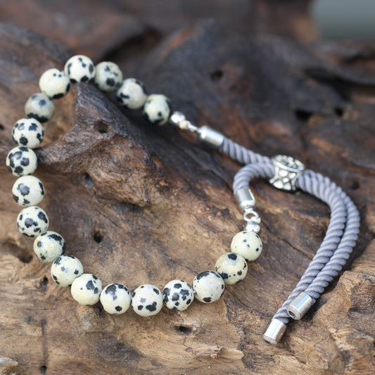 Dalmatiër jaspis touw armband