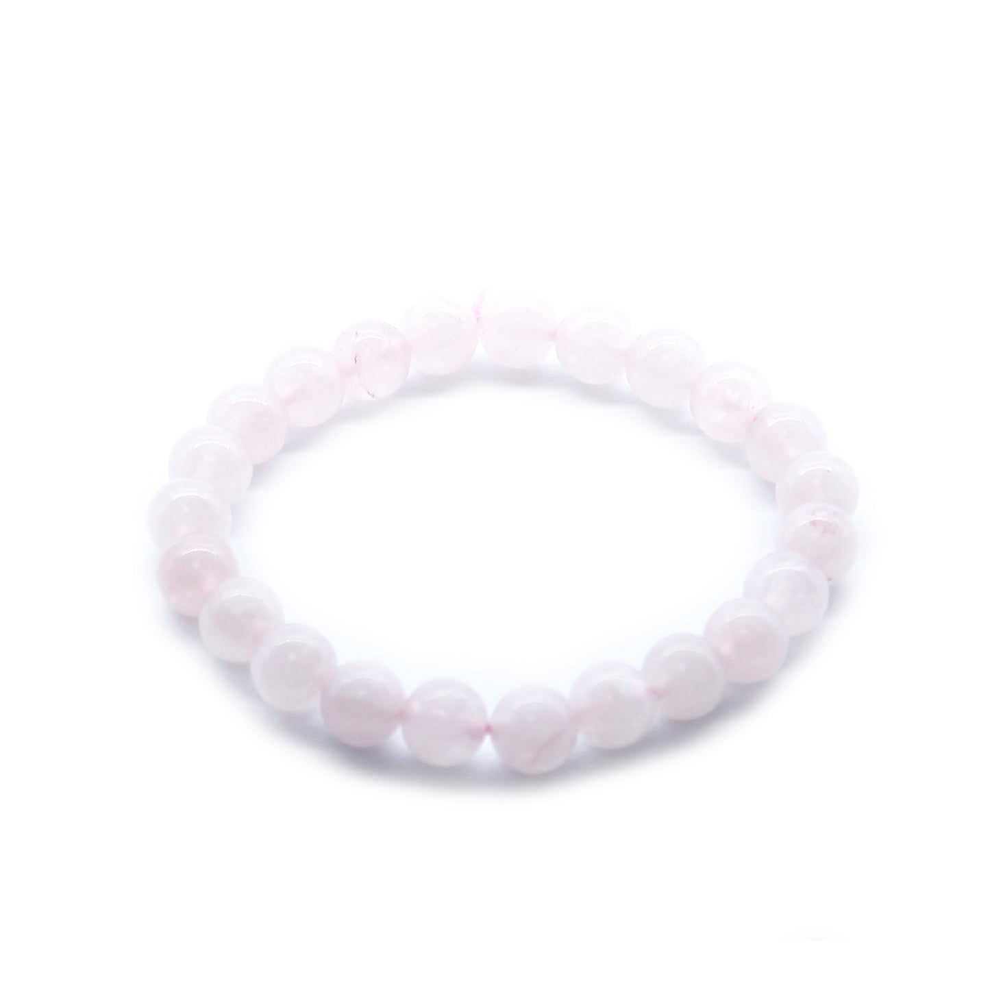 Rozenkwarts powerbead armband