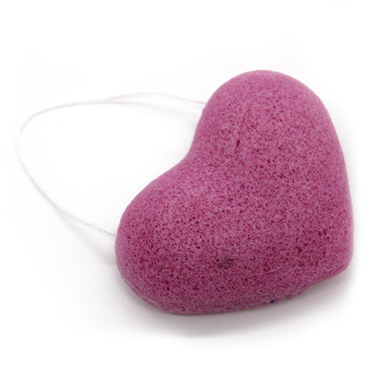 Lavendel hart konjac spons