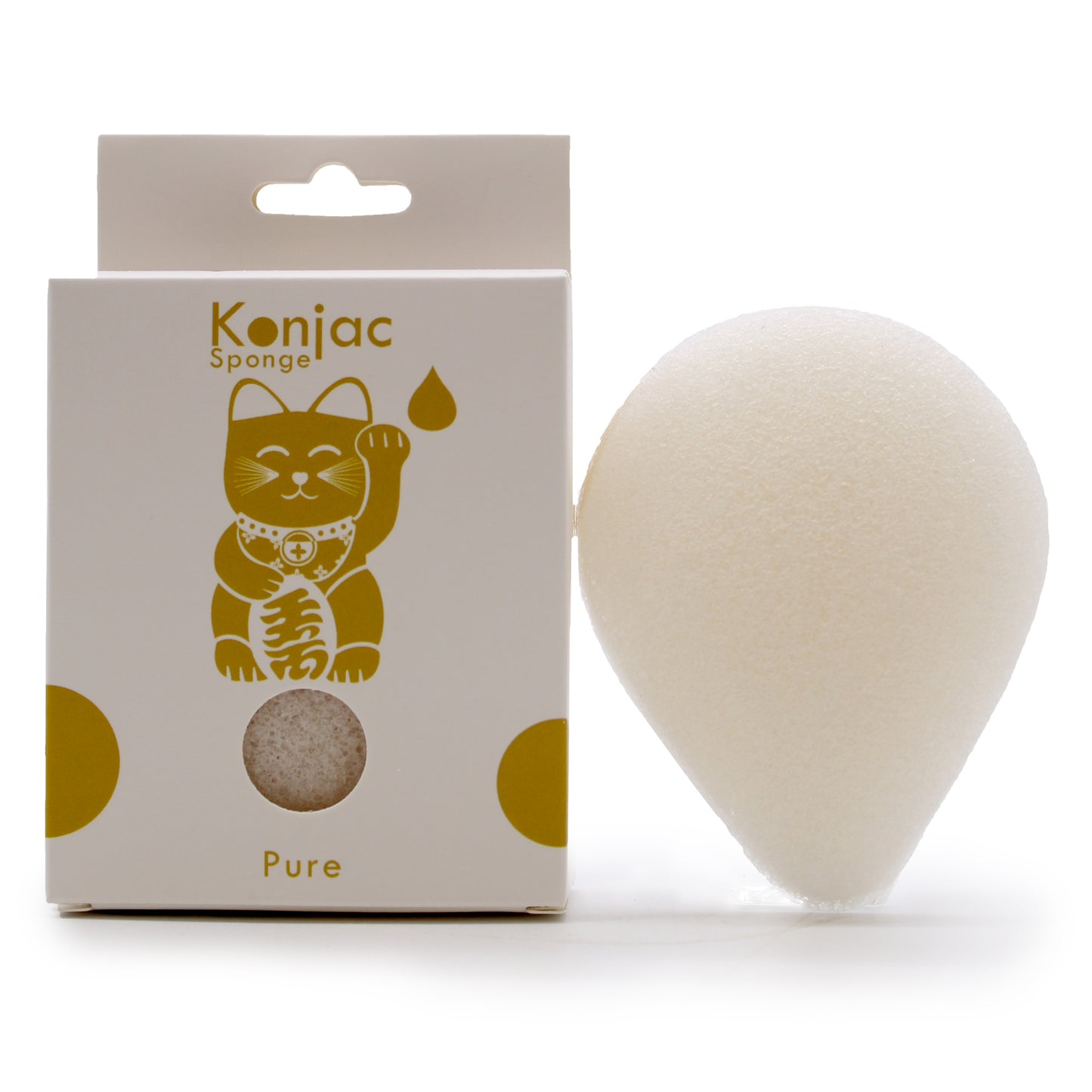 Pure konjac spons