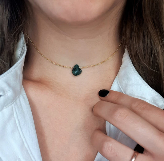 Smaragd brok ketting