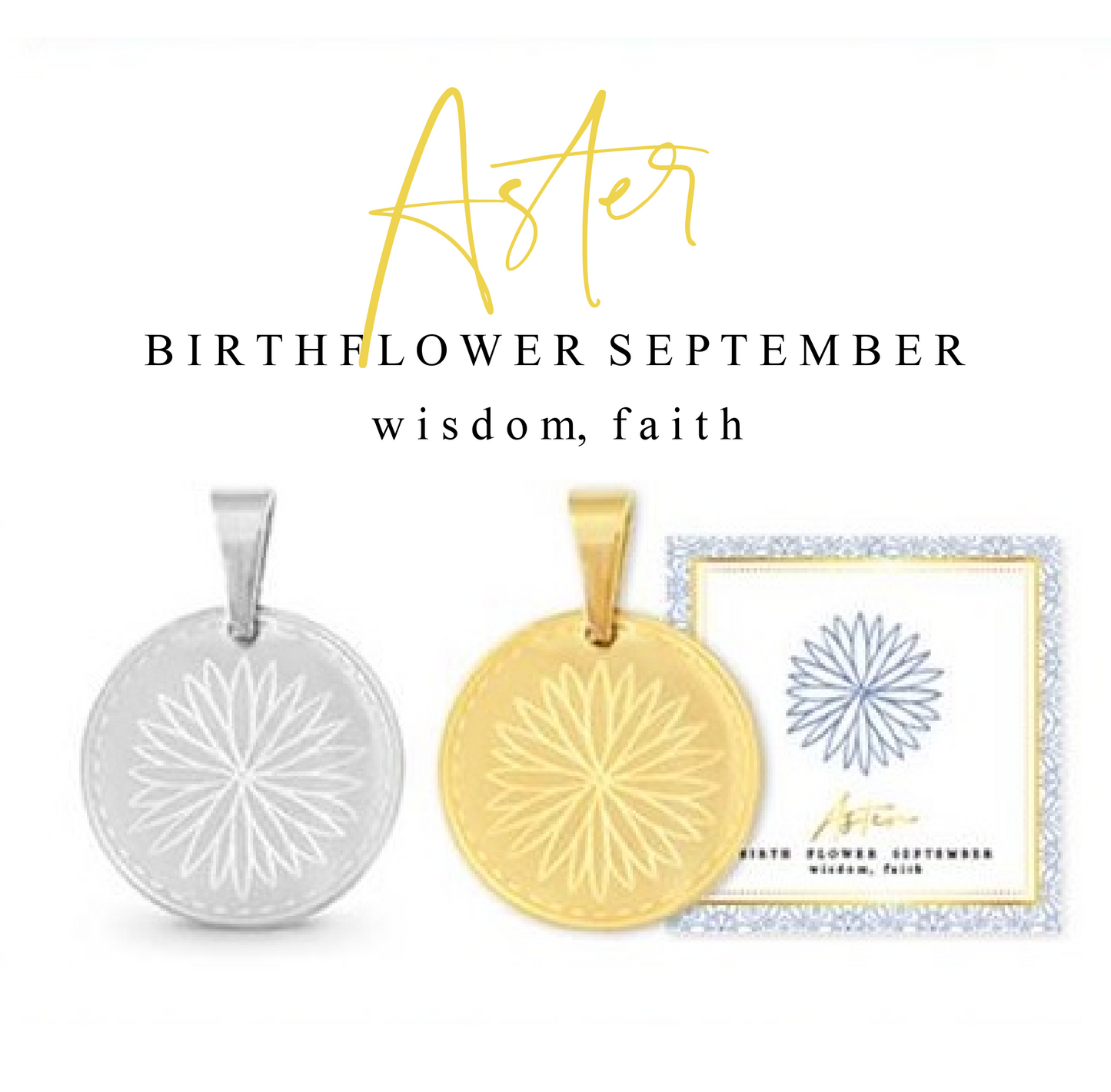 Ketting birthflower aster september