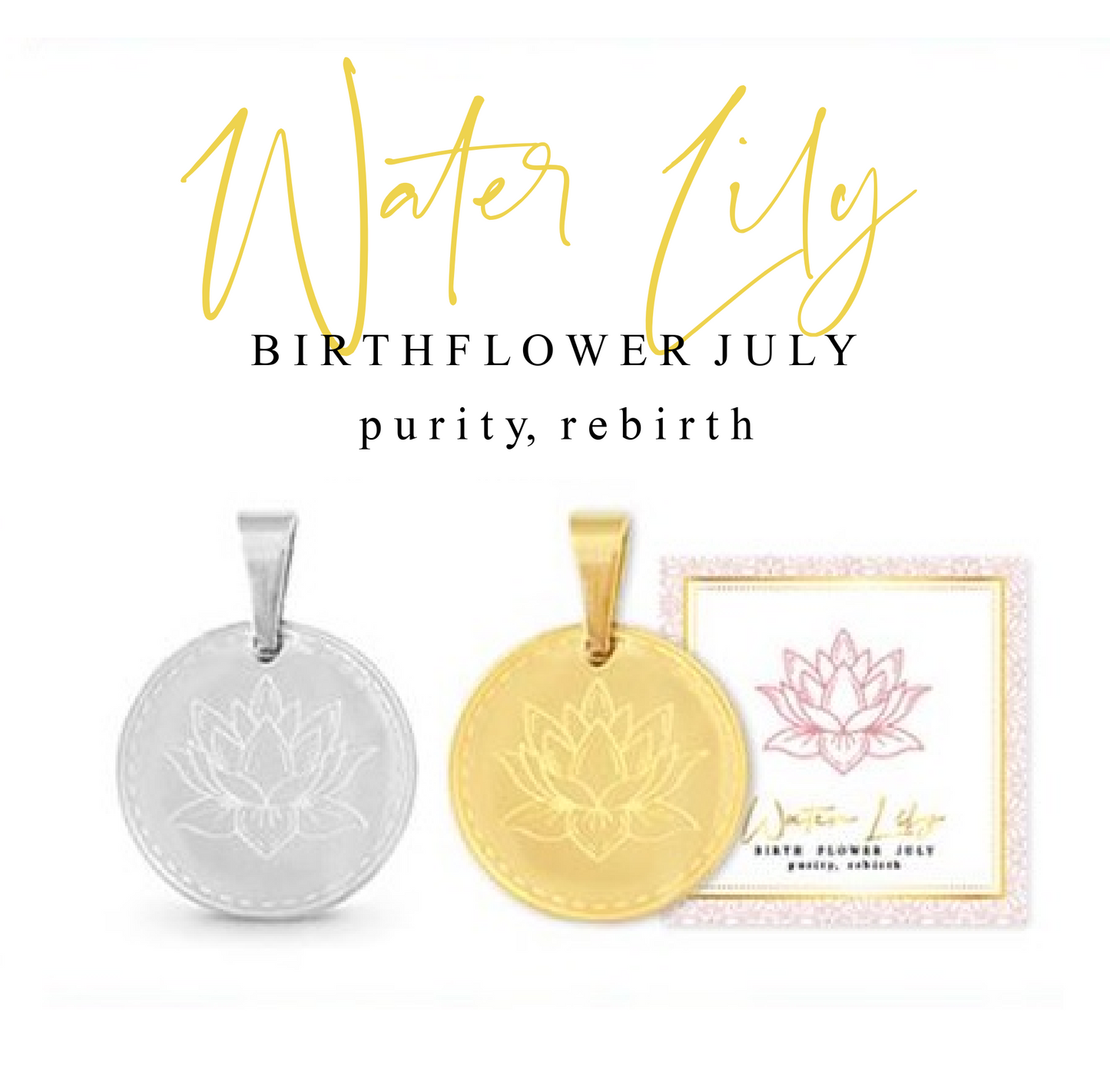 Ketting birthflower waterlelie juli