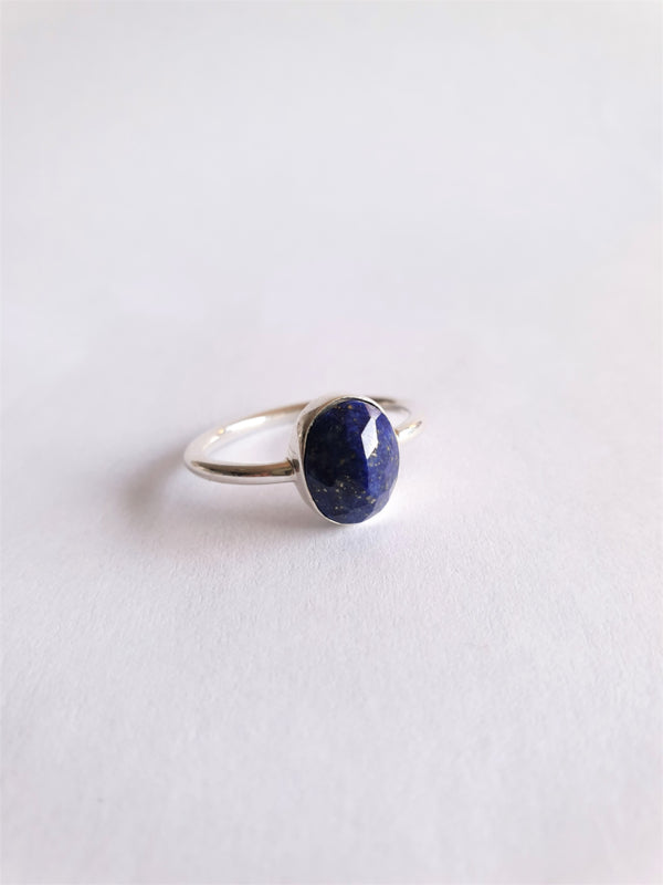 Lapis lazuli ring ovaal