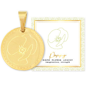 Ketting birthflower klaproos augustus