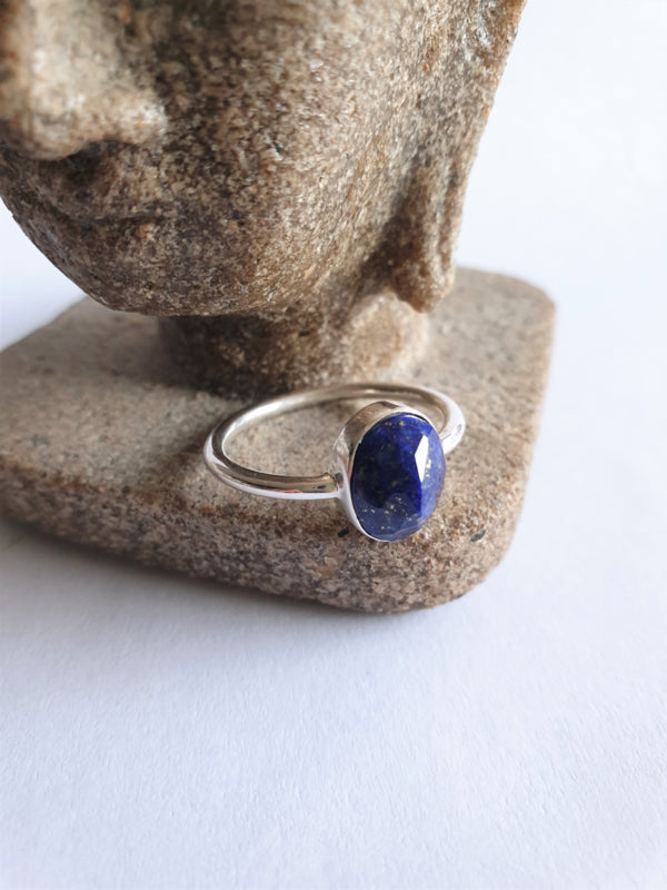 Lapis lazuli ring ovaal