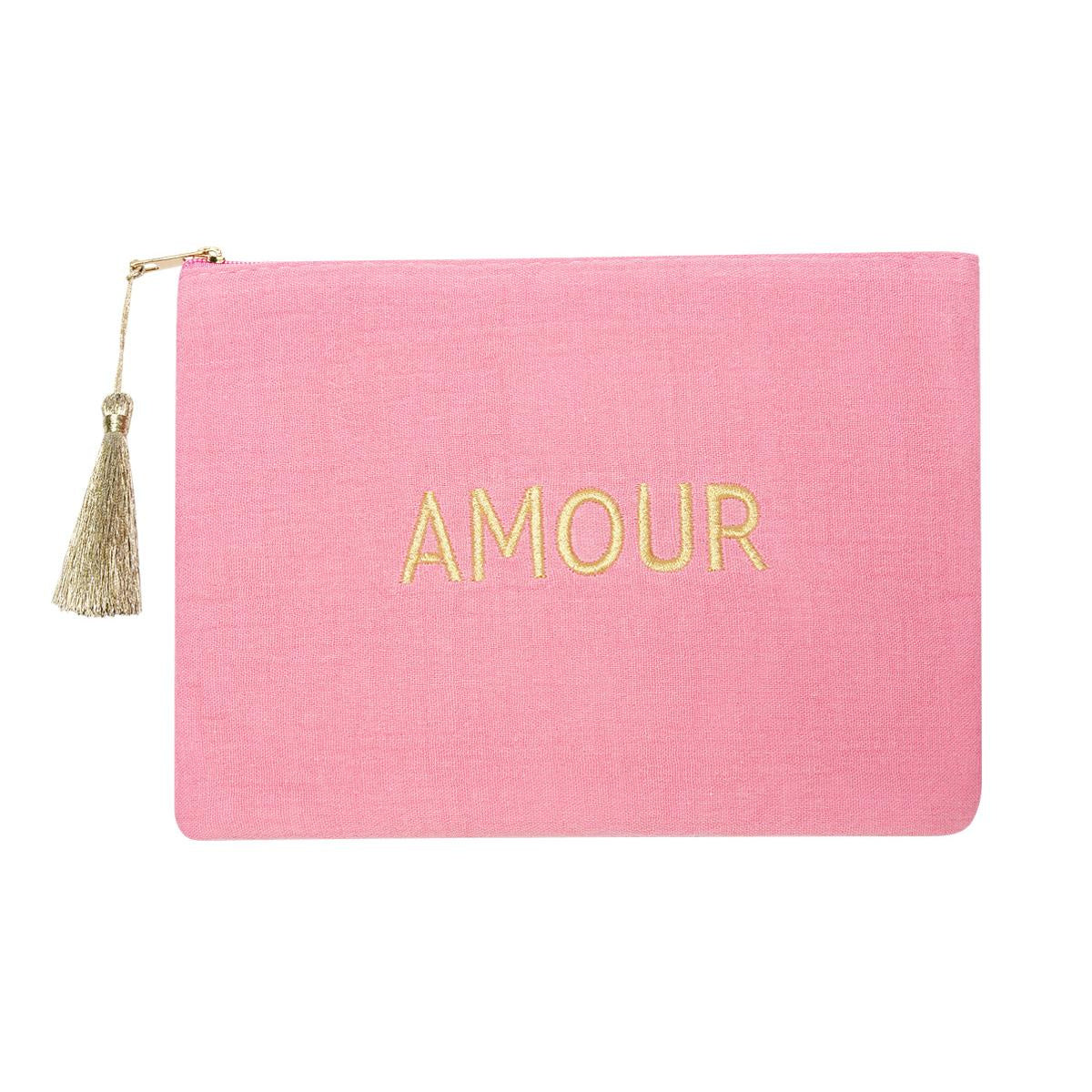 Amour makeup tasje roze