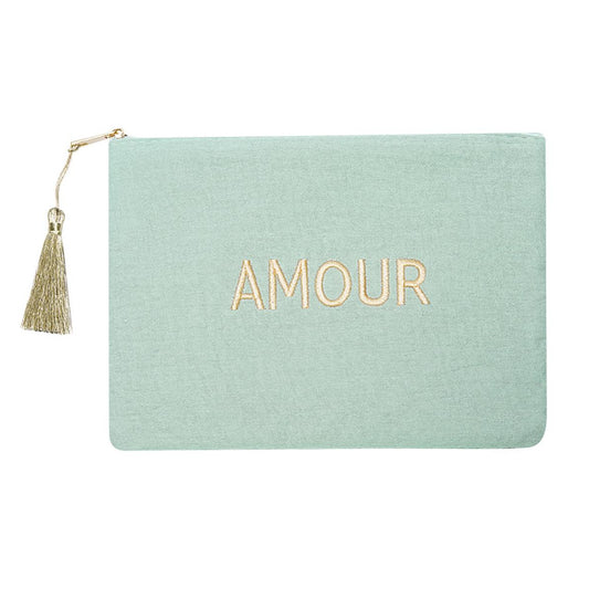 Amour makeup tasje groen