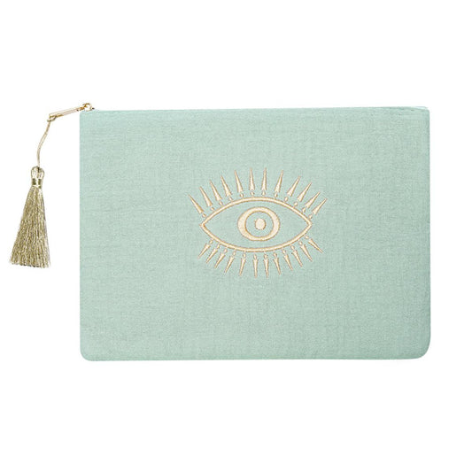 Eye makeup tasje mint