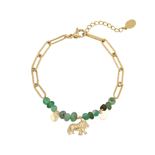 Green jungle armband
