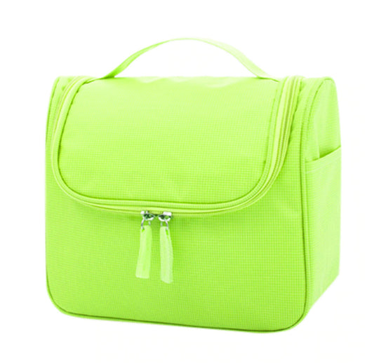 Neon green cosmetica tas