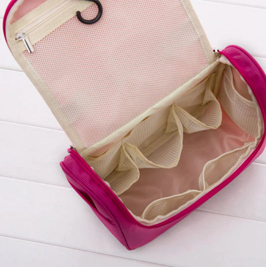 Neon green cosmetica tas