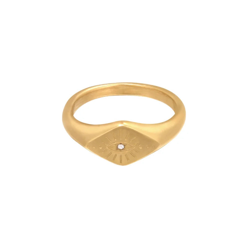 Boze oog ring goud