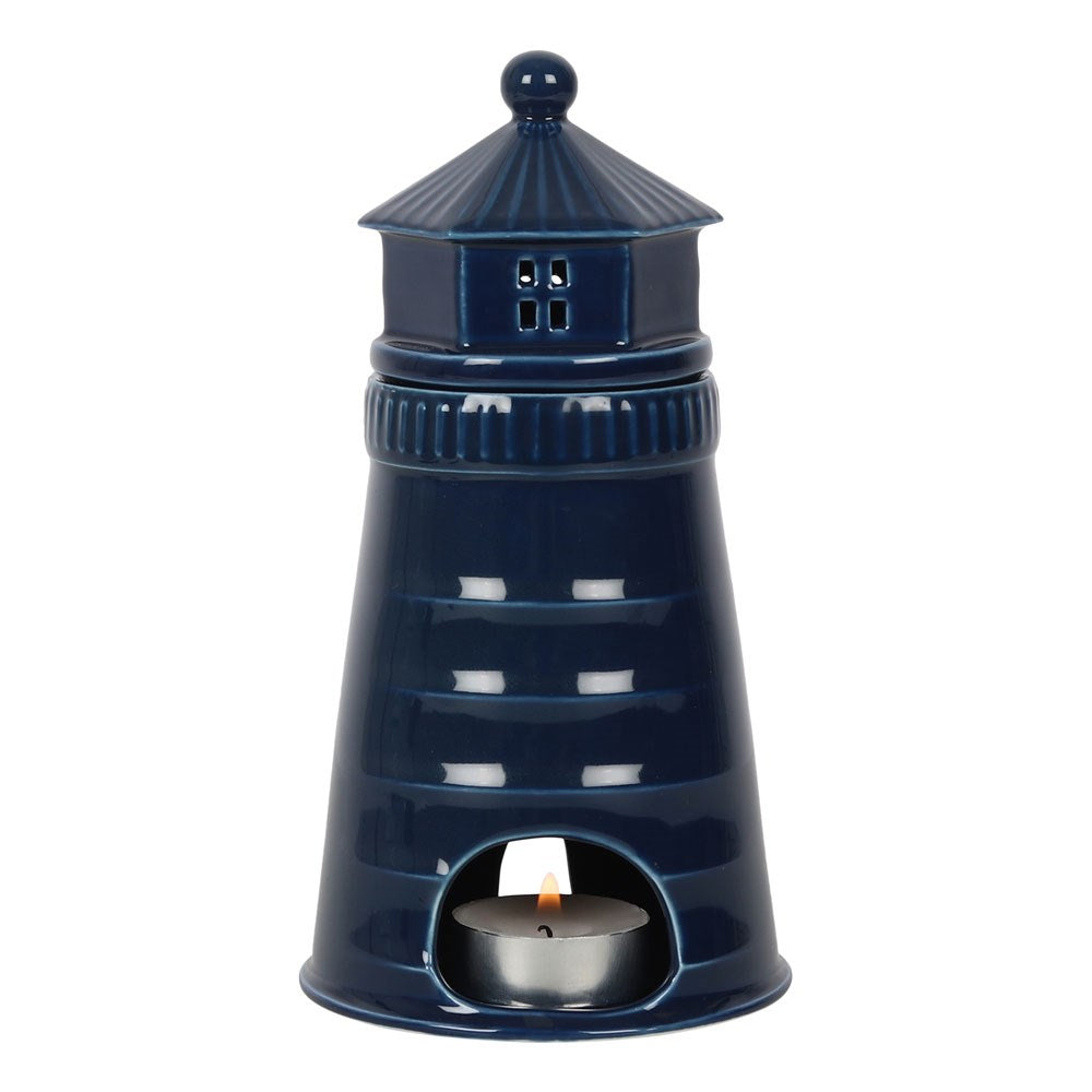 Vuurtoren olie/wax brander blauw
