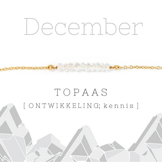 December birthstone ketting topaas