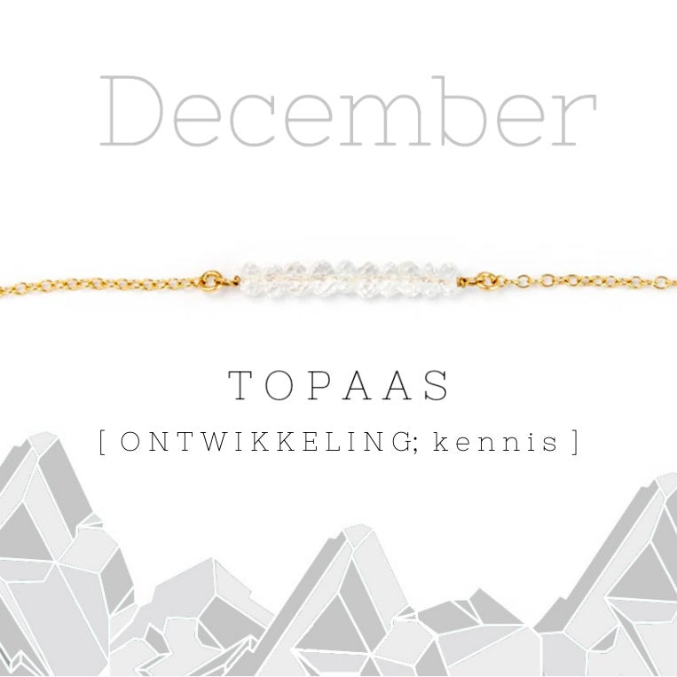 December birthstone armband