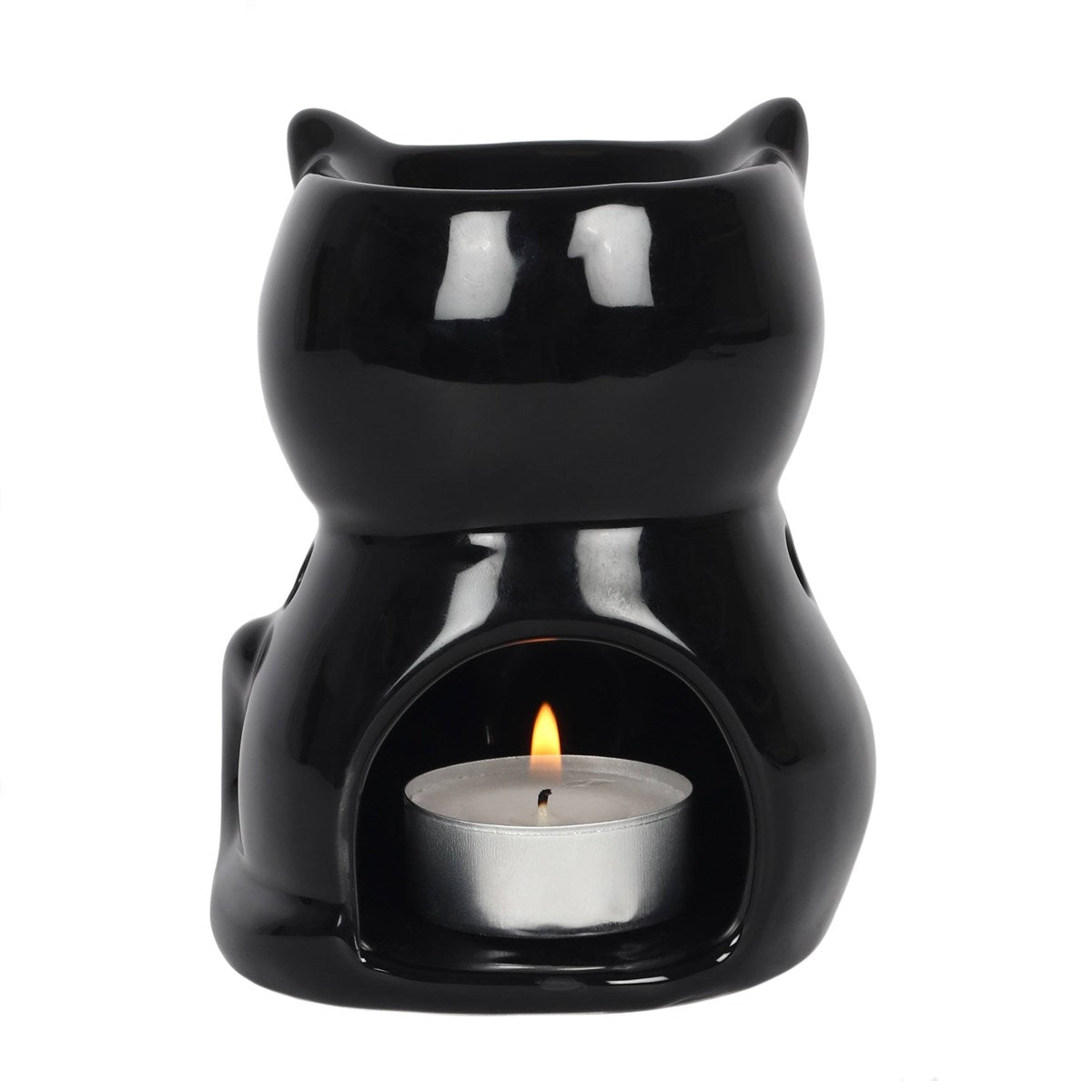 Zwarte kat olie/wax brander