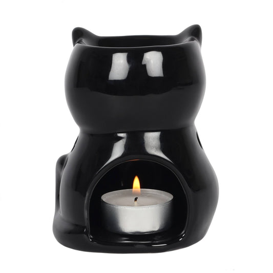 Zwarte kat olie/wax brander