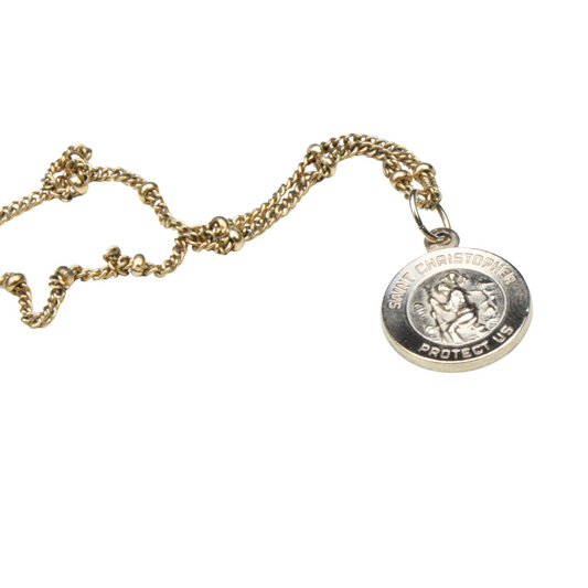 St. Christopher munt ketting