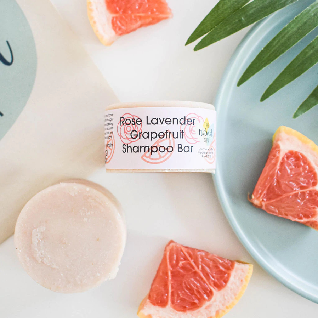 Roos, lavendel en grapefruit haarzeep