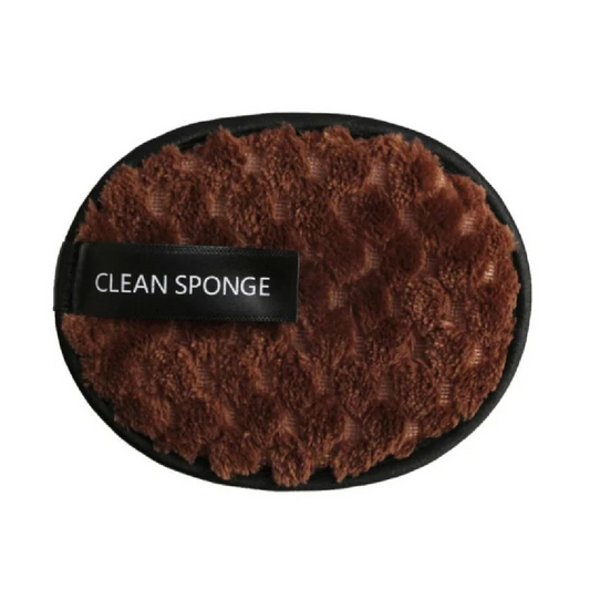 Bruine microvezel make-up pad
