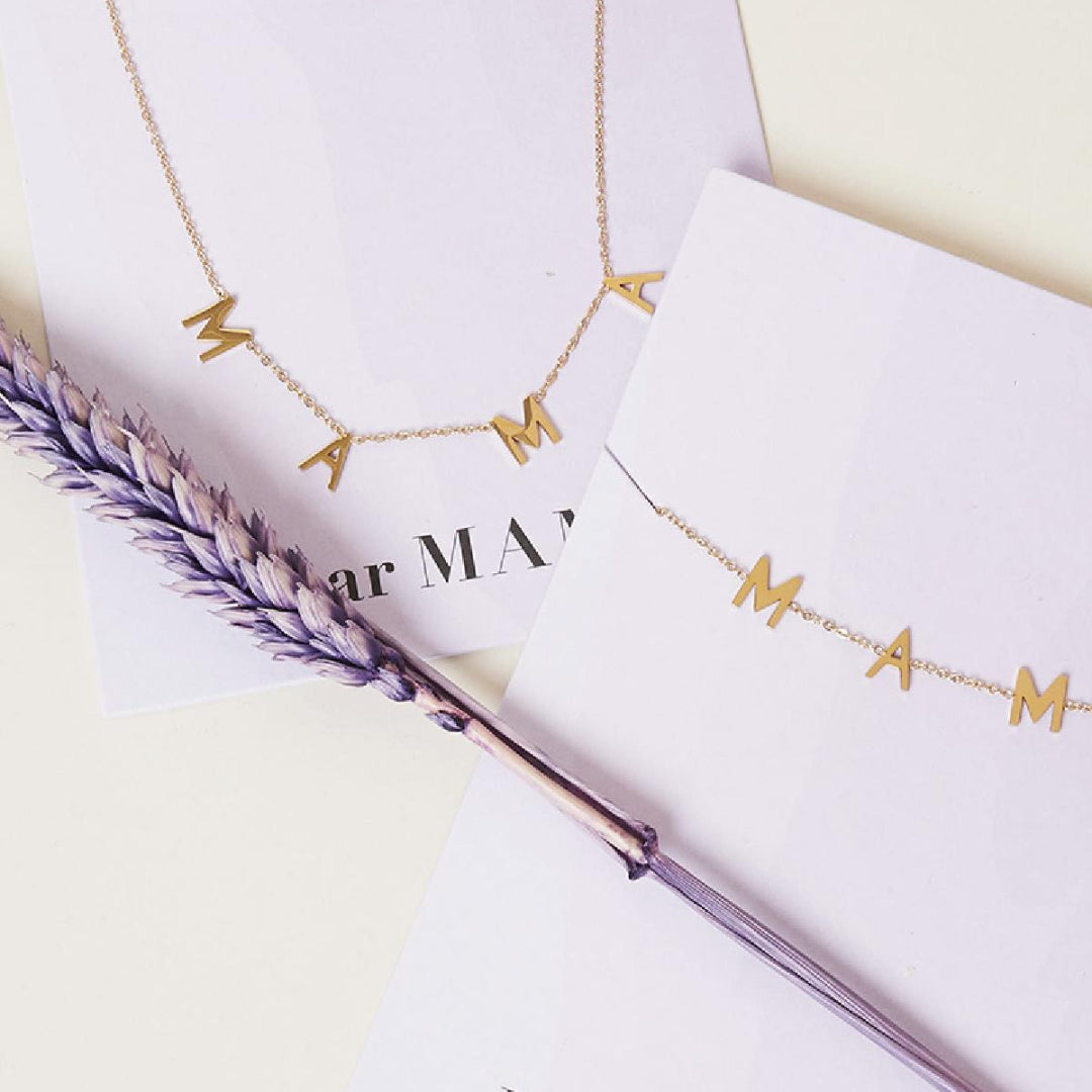 Mama armband goud